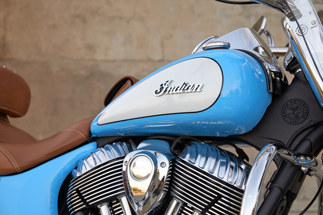 indian chief vintage blue