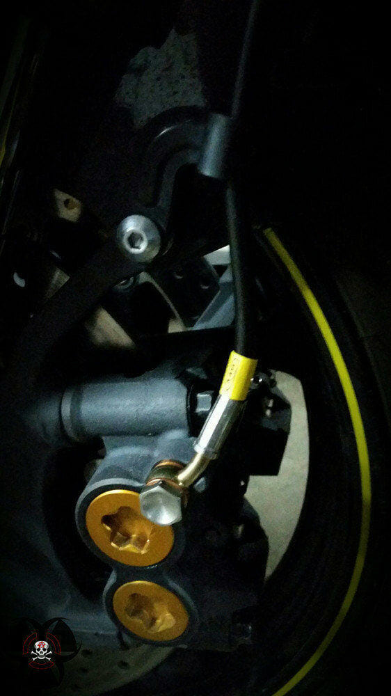 Yamaha Wx Wezmoto Stahlflex Bremsleitung Für Yamaha XJR1300 (1999-2001) – Rostfrei & Langlebig PTFE Innenauskleidung Rostfreier Stahl