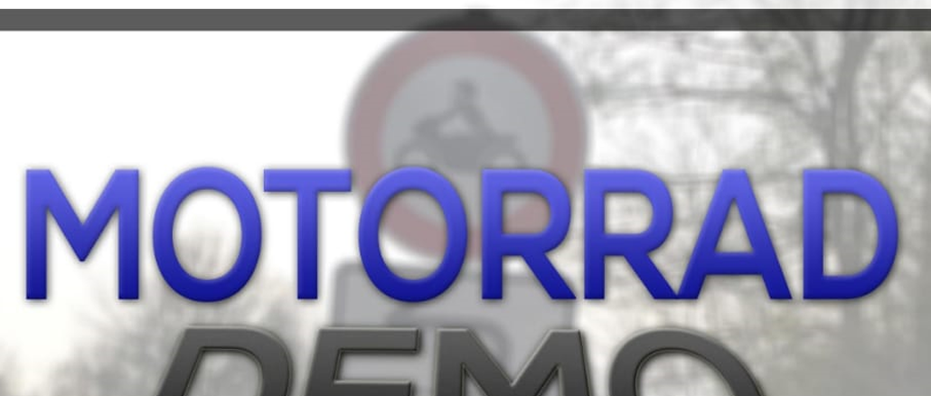 Demo gegen Sperrung L415 - 3 Motorcycles News