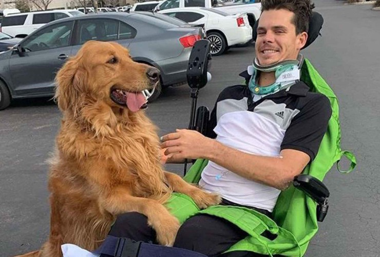 Blake Savage after falling in a wheelchair 63 5619d7d06e2141919d153d56f21b2741