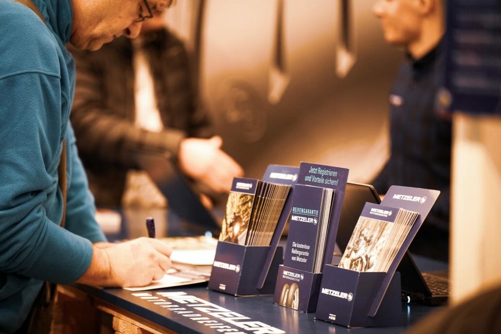 metzeler messestand