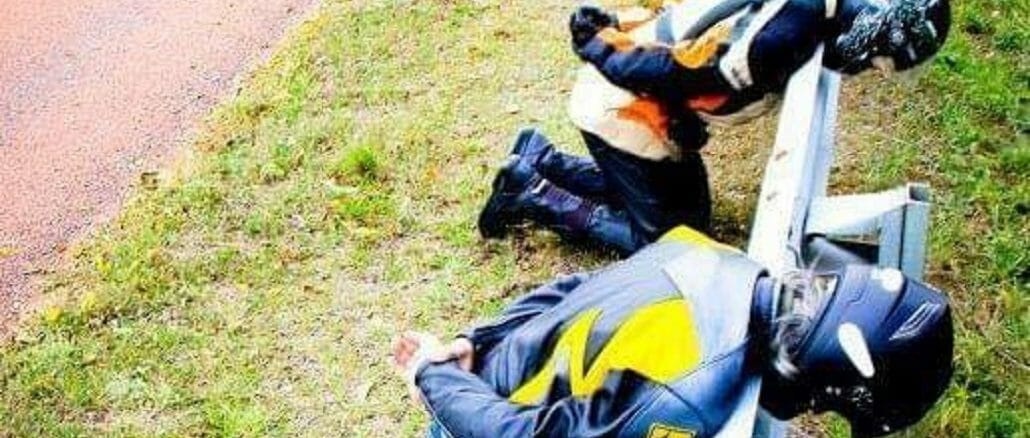 Protest gegen fehlenden Unterfahrschutz gr