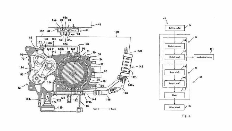 Kawasaki Elektro-Patente 35 Kawasaki Elektro Patentzeichnung Motorcycles News Motorrad Nachrichten App 4