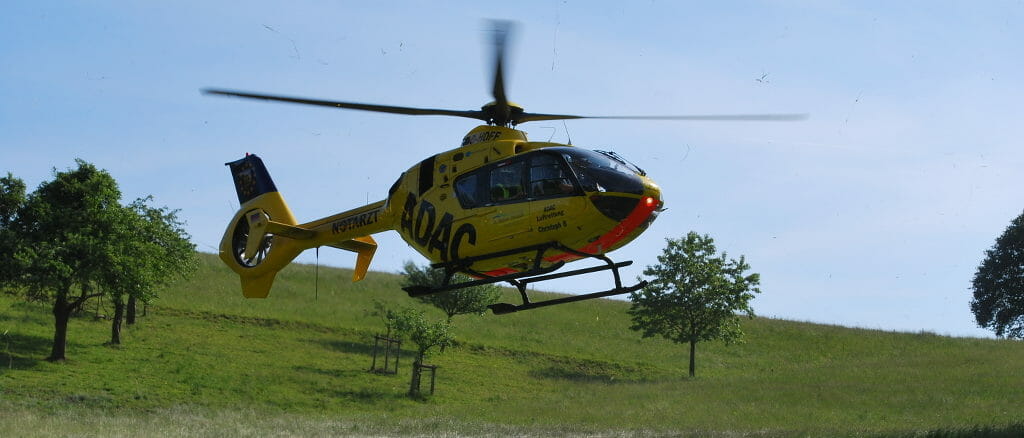 Hubschrauber Unfall Feuerwehr Iserlohn / Buchen