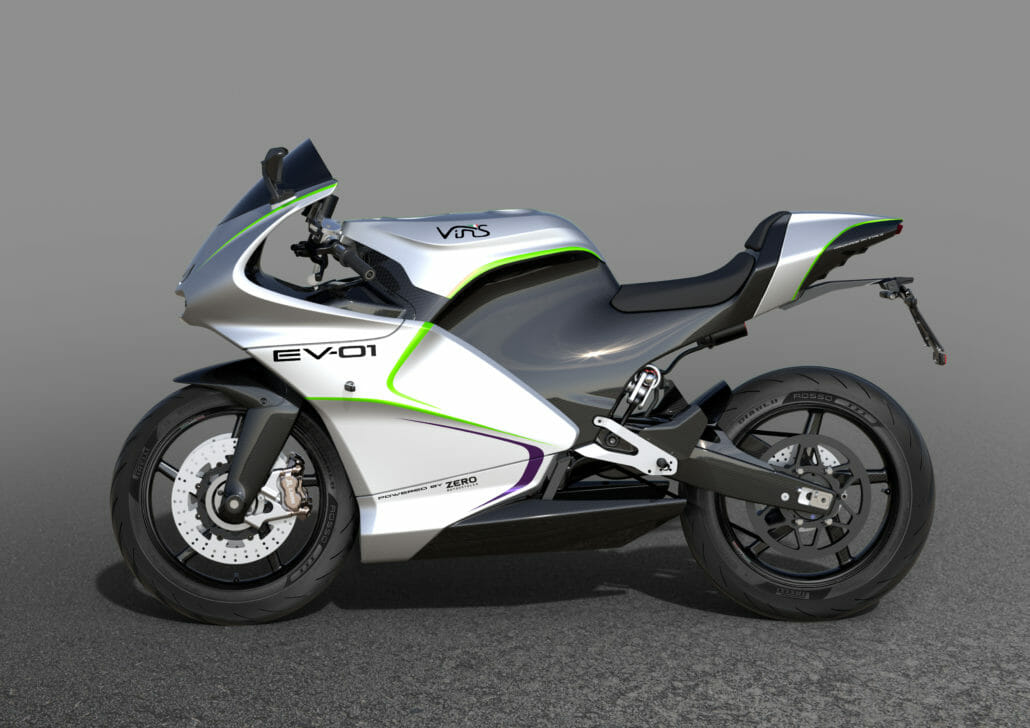 Electric sports motorcycle Vins EV-01 › Motorcycles.News - Motorcycle