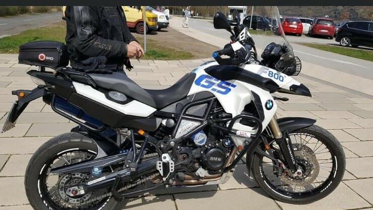 Motorrad des Vermissten