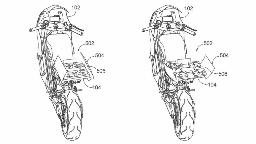 Patent – Motorrad mit Drohnen ausgestattet 30 Honda Drohnenpatent 2
