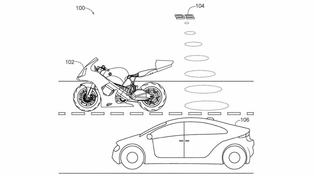 Patent – Motorrad mit Drohnen ausgestattet 31 Honda Drohnenpatent 3