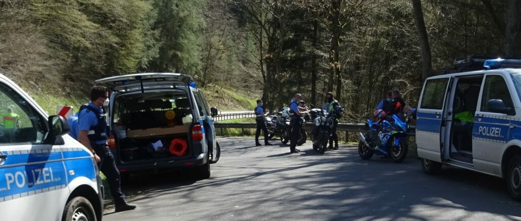 Motorradkontrolle Daleiden 24.04.2021