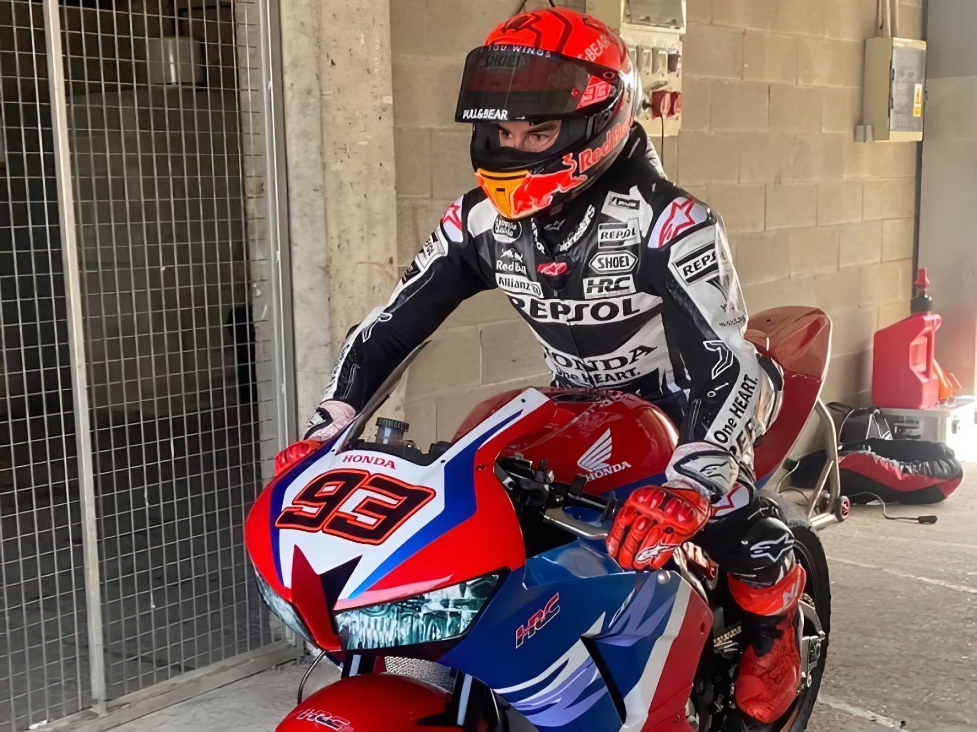 Marc Marquez Test CBR600RR