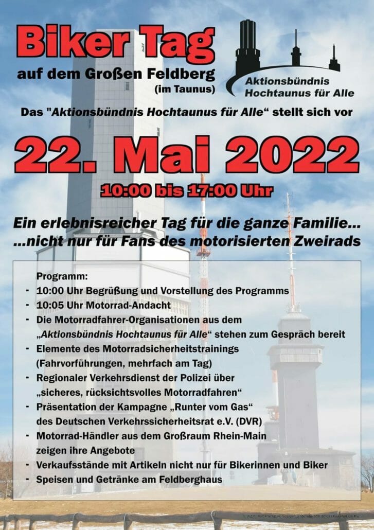 Biker Tag auf dem Großen Feldberg 50 Biker Tag 2022