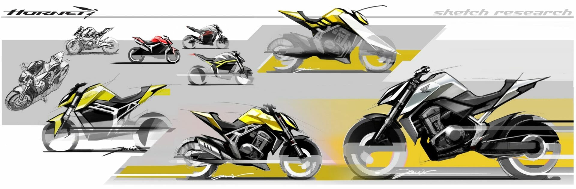 Honda Hornet wird weiter angeteasert 55 371424 New Hornet design concept sketches hint at the sting in its tail