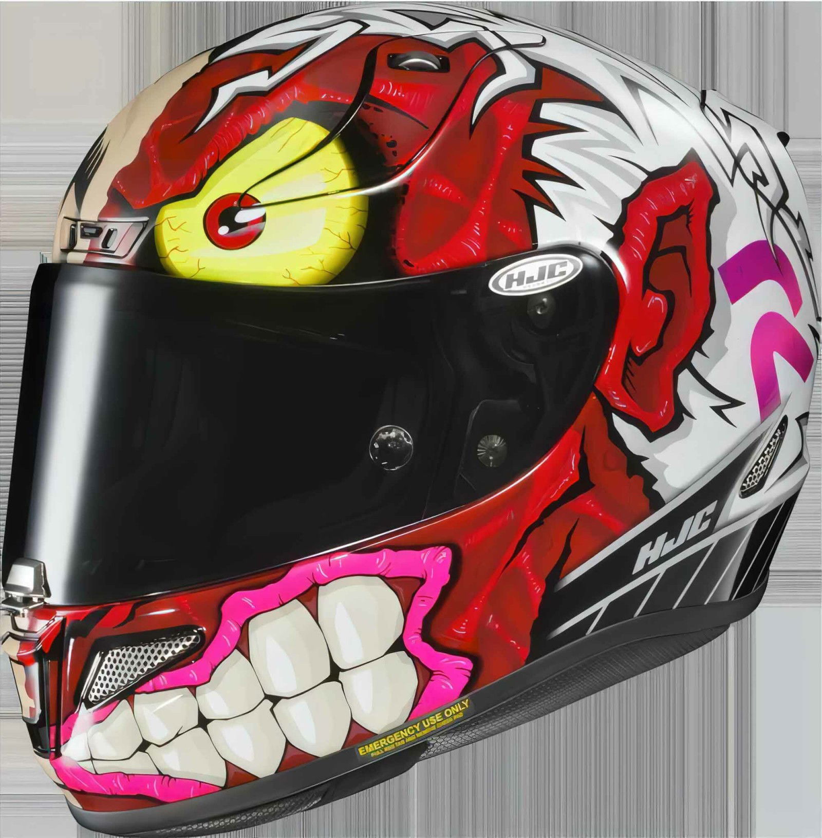 美品 HJH180 DC COMICS RPHA 11 BATMAN Batman antagonist Two-Face graces HJC's new RPHA 11 Pro