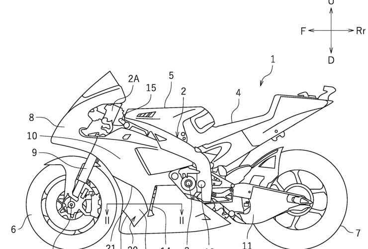 Yamaha is considering the use of downwash ducts on production motorcycles 84 Yamaha Aerodynamik 2 1
