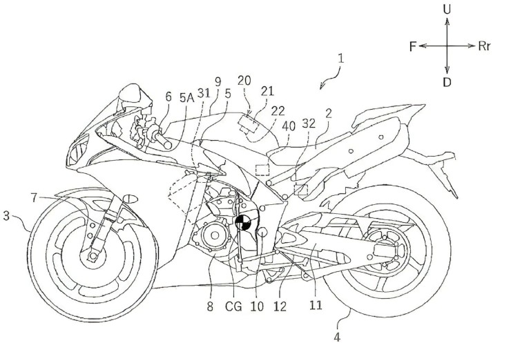 Yamaha develops airbag technology for motorcycles: New patents show solutions to an old problem 63 Yamaha Airbag Patent 2 1