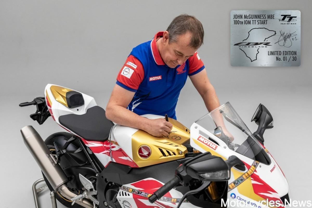 Limited Edition Honda CBR1000RR-R Fireblade SP Special Livery in John McGuinness 100th TT Start Replica (1)
