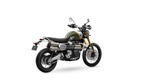 Scrambler-1200-XE_MY26_Khaki-Green_RHS-Rear-Angle